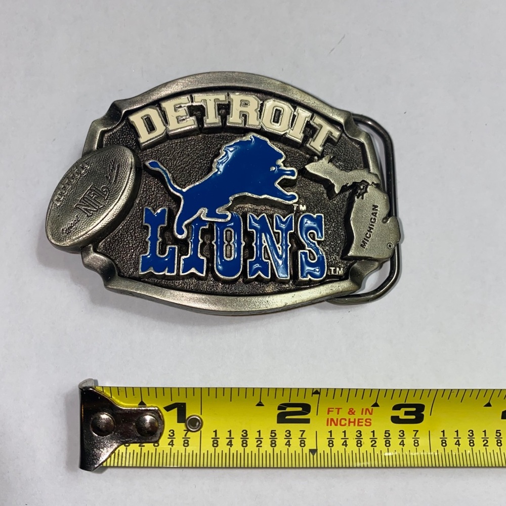 Vintage Detroit Lions Belt Buckle